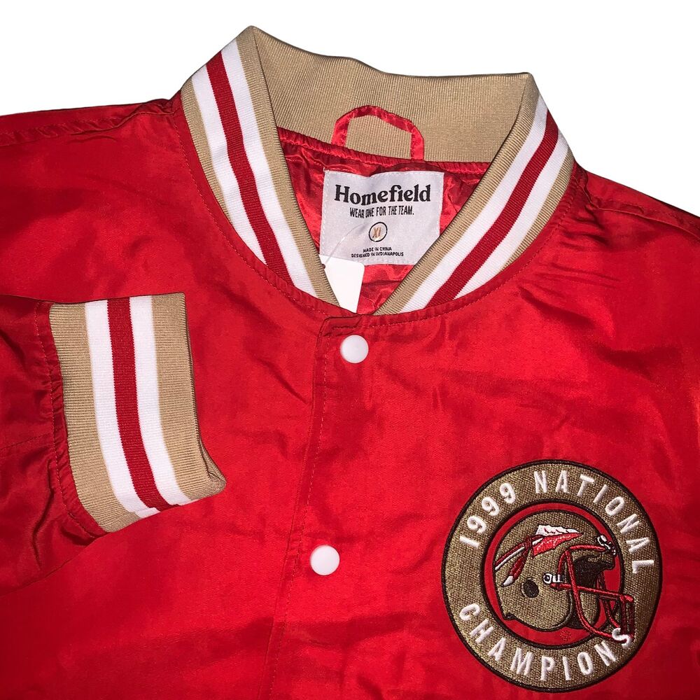 Florida State Seminoles FSU Jacket Mens XL Red Football 1999 National Champions